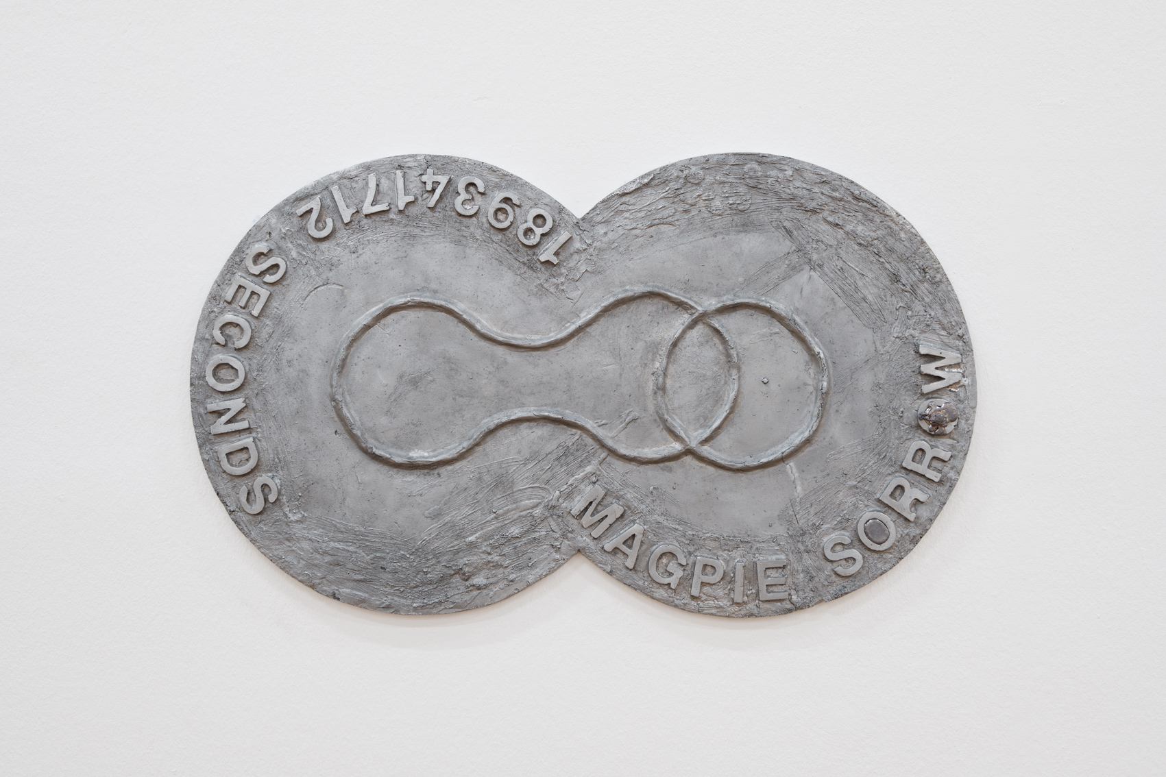 James Lewis, Country of Error (MAGPIE SORROW), 2021, series of wall works, cast aluminium, lead, each 102 x 60 x 3 cm, courtesy of Galerie Hubert Winter, Vienna