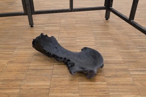 Kerstin von Gabain, Hippo Jaw Bone, 2021, glycerin, 50 x 30 x 17 cm, courtesy of the artist and EXILE, Vienna