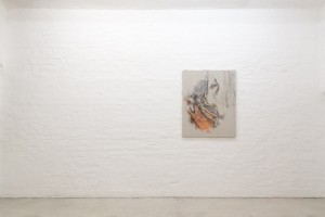 Exhibition view (Emi Mizukami, humming bird, still alive, Acrylic and graphite on canvas, 100 x 80.5 cm, 2020)