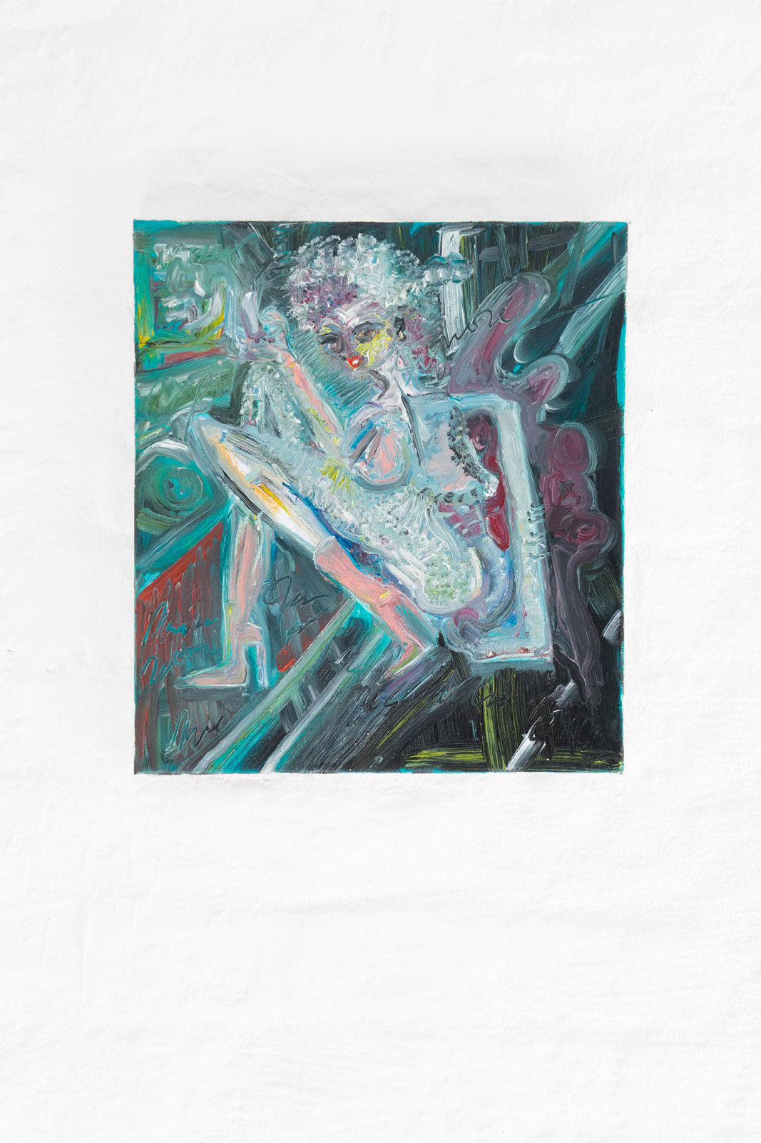 Joseph Geagan, La Guttersnipirina, 2018, Oil on canvas, 38 x 34 cm Joseph Geagan, La Guttersnipirina, 2018, Oil on canvas, 38 x 34 cm