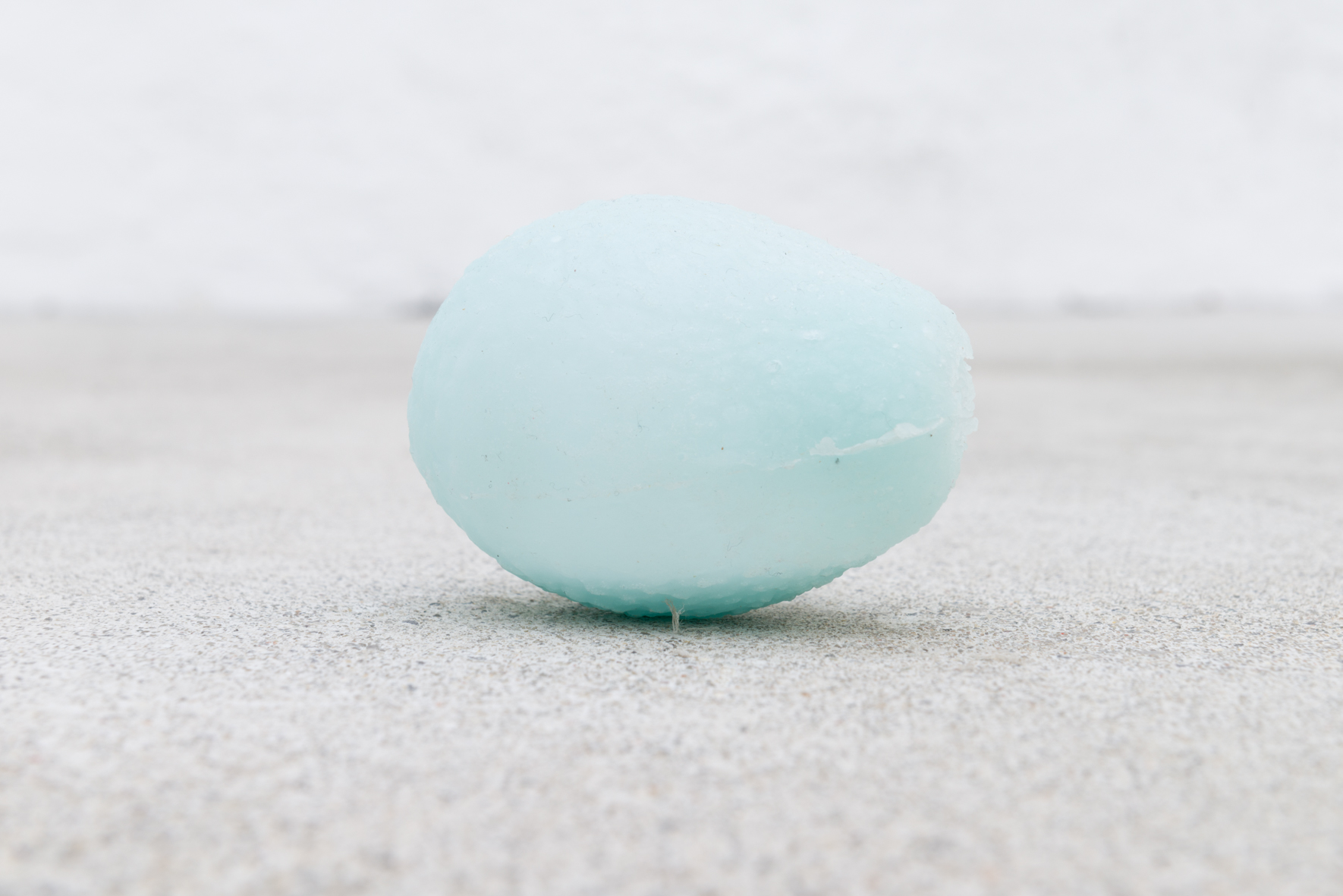 Kerstin von Gabain: Avocado (light blue), 2020; wax Kerstin von Gabain: Avocado (light blue), 2020; wax